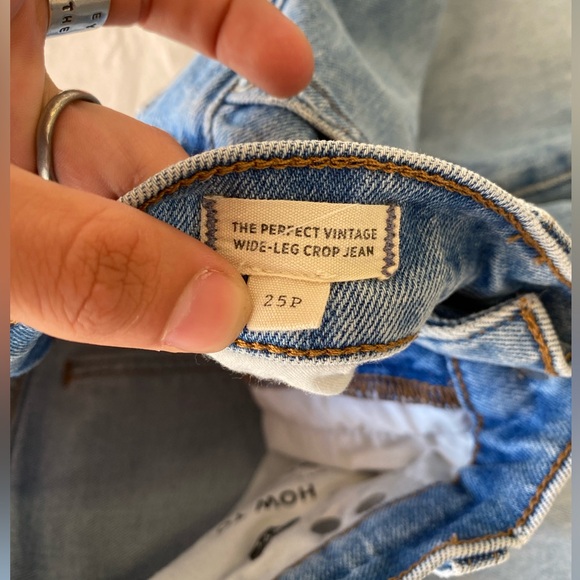 Madewell The Perfect Vintage Crop Wide Leg Jean Denim Casual Women’s 25P - Picture 4 of 10